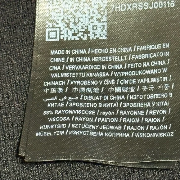 Guess Slimming Black Ribbed Mini Dress Strapless - Picture 9 of 10